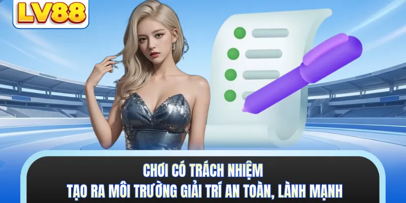 Chơi có trách nhiệm tạo ra môi trường giải trí an toàn, lành mạnh